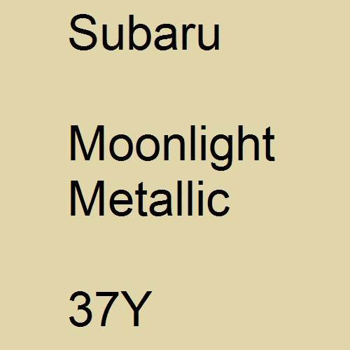 Subaru, Moonlight Metallic, 37Y.